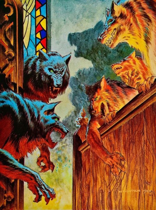 theartofthecover:Stephen King’s Cycle of The Werewolf novella interior pages (1983)Art by: Be