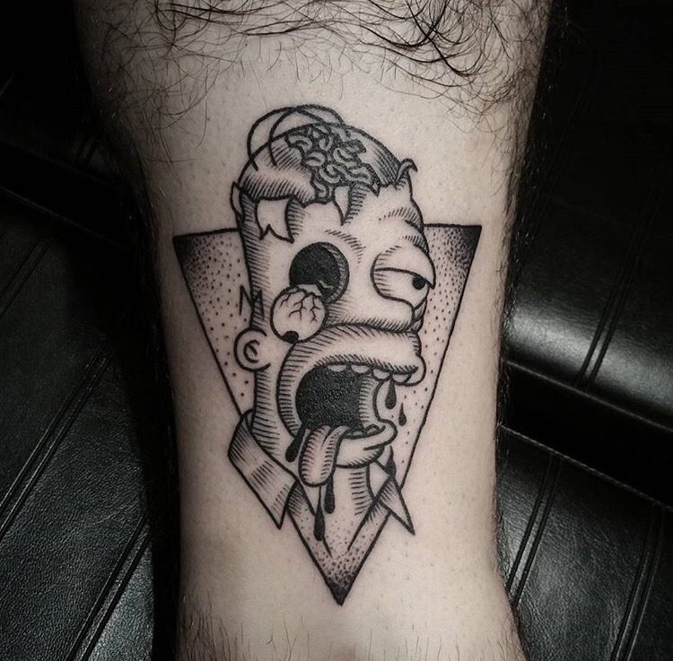 60 Simpsons Tattoo Ideas For Men  Animated Designs  Simpsons tattoo  Tattoos Bart simpson