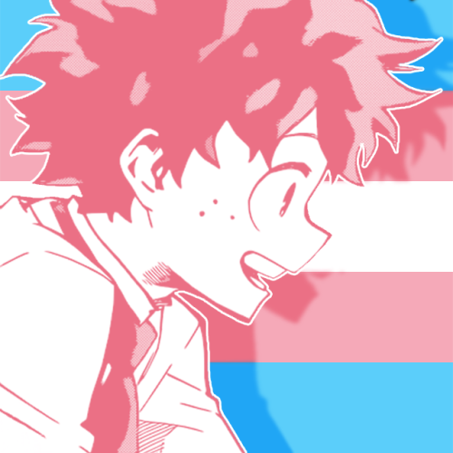 mlm-kiri: Trans pan Kaminari and Izuku requested by @x-radioactive-tea-x!Free to use, just reblog!Re