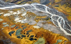 Eagle’s eye view (aerial view of Thjorsa