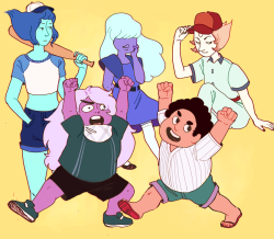 blaucat:  doodle of team humans because everybody’s