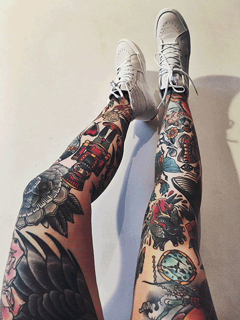 Tumblr | Leg sleeve tattoo, Tattoos, Trendy tattoos