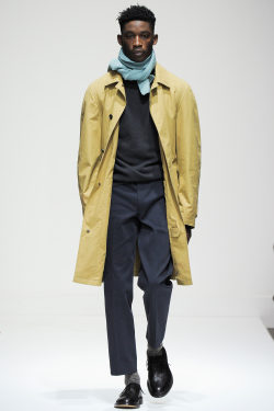 owenju:  Harry Uzoka &amp; Jin Dachuan at Margaret Howell F/W 2015 Menswear 