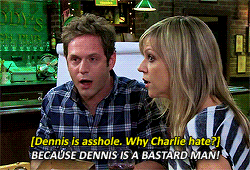 kisameanslight: iasip meme - [¼] characters dennis reynolds - “although i seem