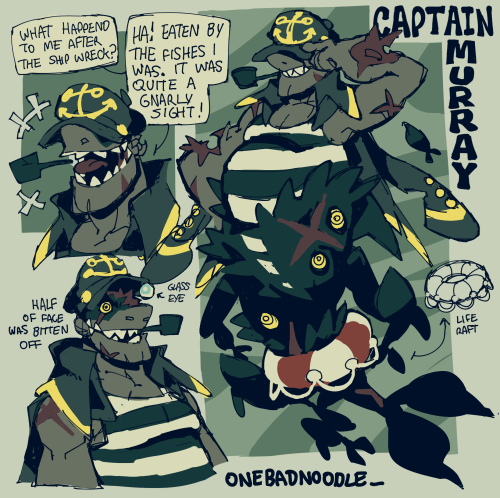 onebadnoodle:    poor captain murray… most of the crew survived the shipwreck but maybe that’s because the piranhas got to him first  