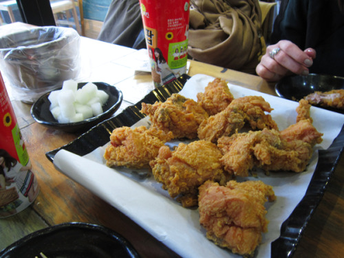 So Much Delicious Fried Chicken for Two Girls~