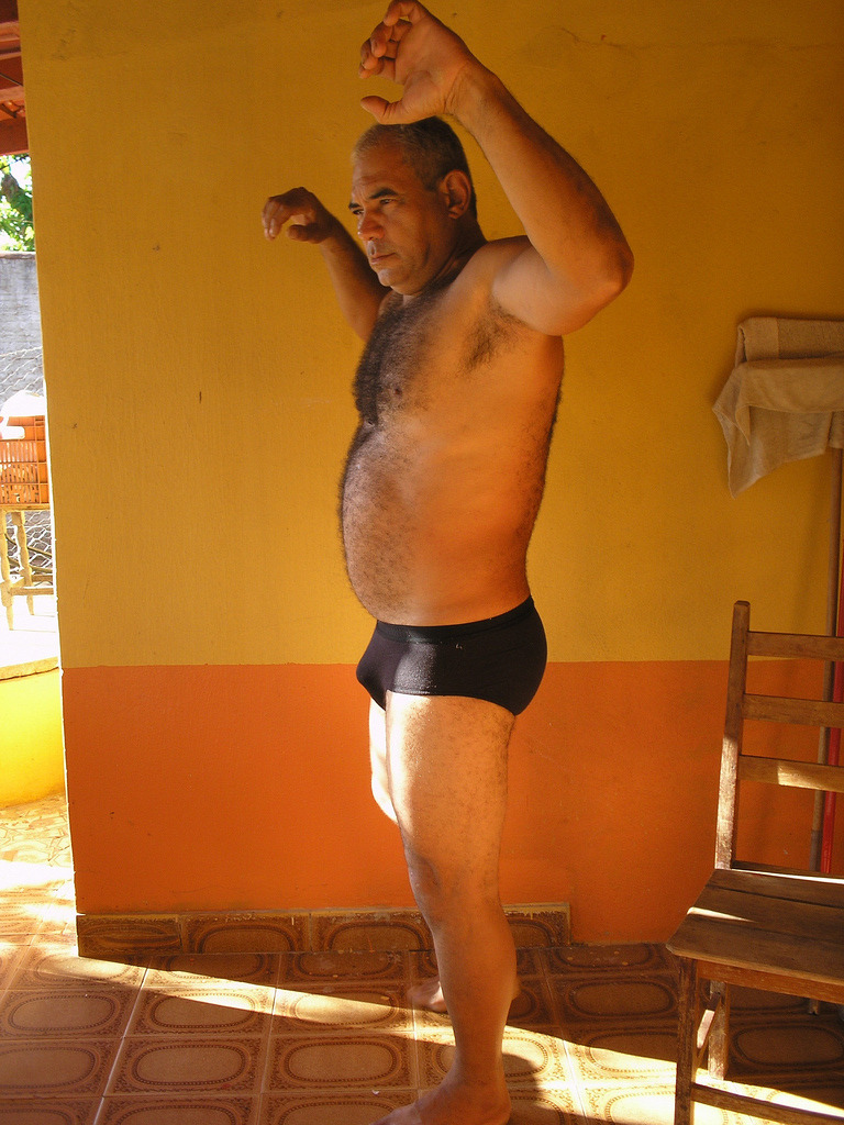 Art and photos of older man