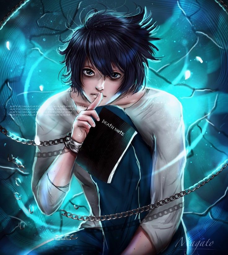 lawlietryuzakijustice  Death note, Death note l, Death note fanart