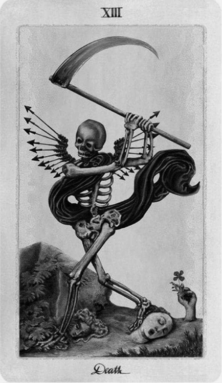 chaosophia218:Death, “Pagan Otherworlds Tarot”.