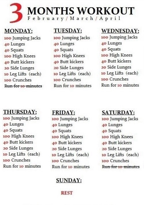 *3 MONTH WORKOUT* We’ll just change it to “May / June / July” lol