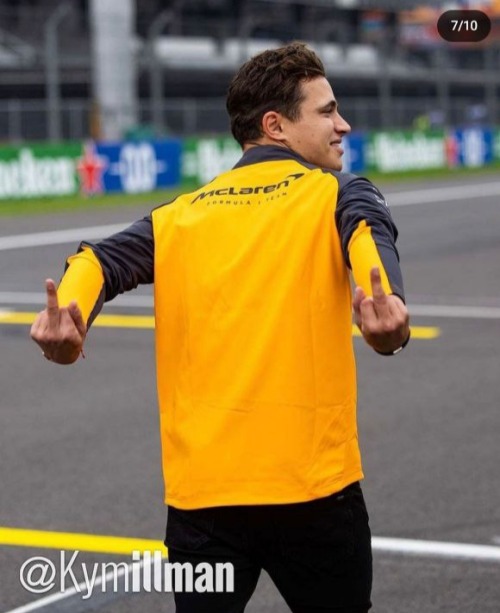 Lando Norris And Middle Finger