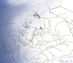 hasutsuki-toru:  GOOD NIGHT……….erwin,hanji,baby…