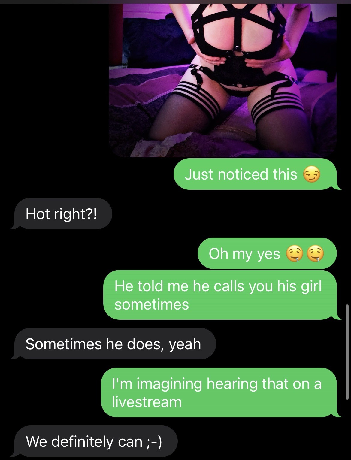 Sex mycuckjournal:Texts with Michelle just now. pictures