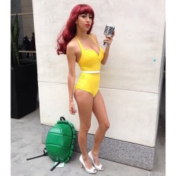 Pin Up April O'neil #Sdcc #Apriloneil  (At San Diego Comic Con 2014)