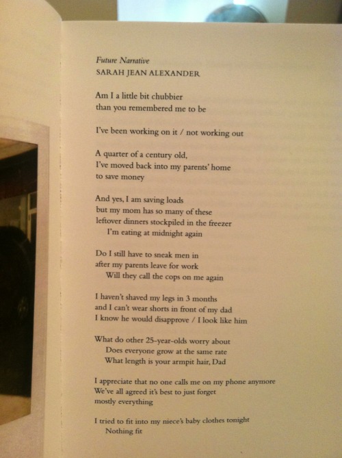 sarahjeanalex:Here is a poem of mine that was published in The Kansas City Art Institute’s Literary 