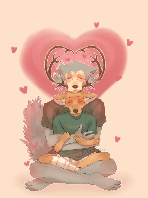 pourwatter: pourwatter:louis + legosi = lougosi Made an alt with better heart shapes. Here, they are