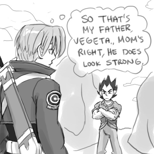 clumzyjr:What if Vegeta also flirted with Trunks without knowing he was his son like wow