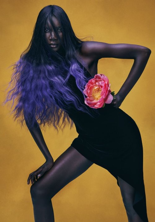 leah-cultice: Patricia Akello by Andrew Yee for Aveda BLOEM Fall 2021 