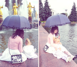 fairy-apple:  Me and Maya [my daughter ♥] Today was a great day! *_* 