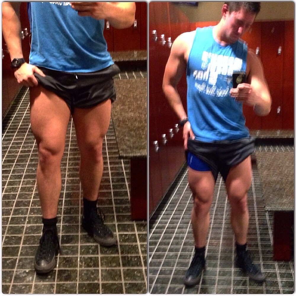 Left unflexed vs right flexed. Making improvements day by day.