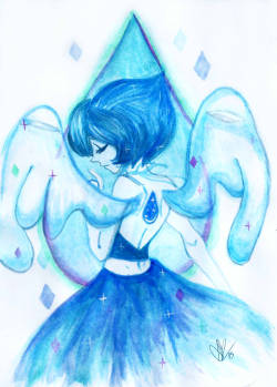 2mummuart:  I keep on playing with watercolors to make the most of my free time and I decided to draw some Lapis! ♥It also serves as a small tribute to one of the coolest people I know in the SU fandom: xxxubbles! ♥if you’re 18  go send her some