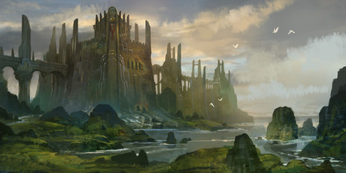 theemberarchive:Castle Caladan by AndrewRyanArt