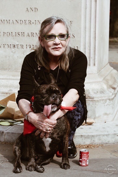 beverlyymaarsh:Carrie Fisher attends a photocall as campaigners submit an 11 million signature petit