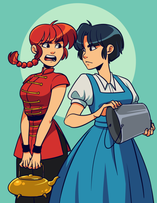 boaillustration: I talked about old anime today and was reminded how much I loved Ranma ½ and its c