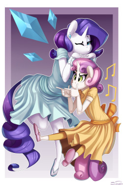 Like sister… like sister?———- Ahhhhh yes. If ever there was one thing I needed to correct this year, it was making a Rarity print.