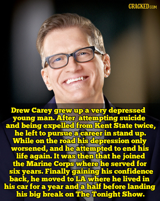 cracked:  16 Celebrity Underdog Stories (You’ve Never Heard About) 
