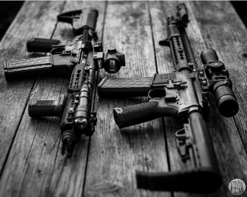 tacticalsquad:  Couple of Hexmag magazine equipped blasters. -Photo by @pnw_pew