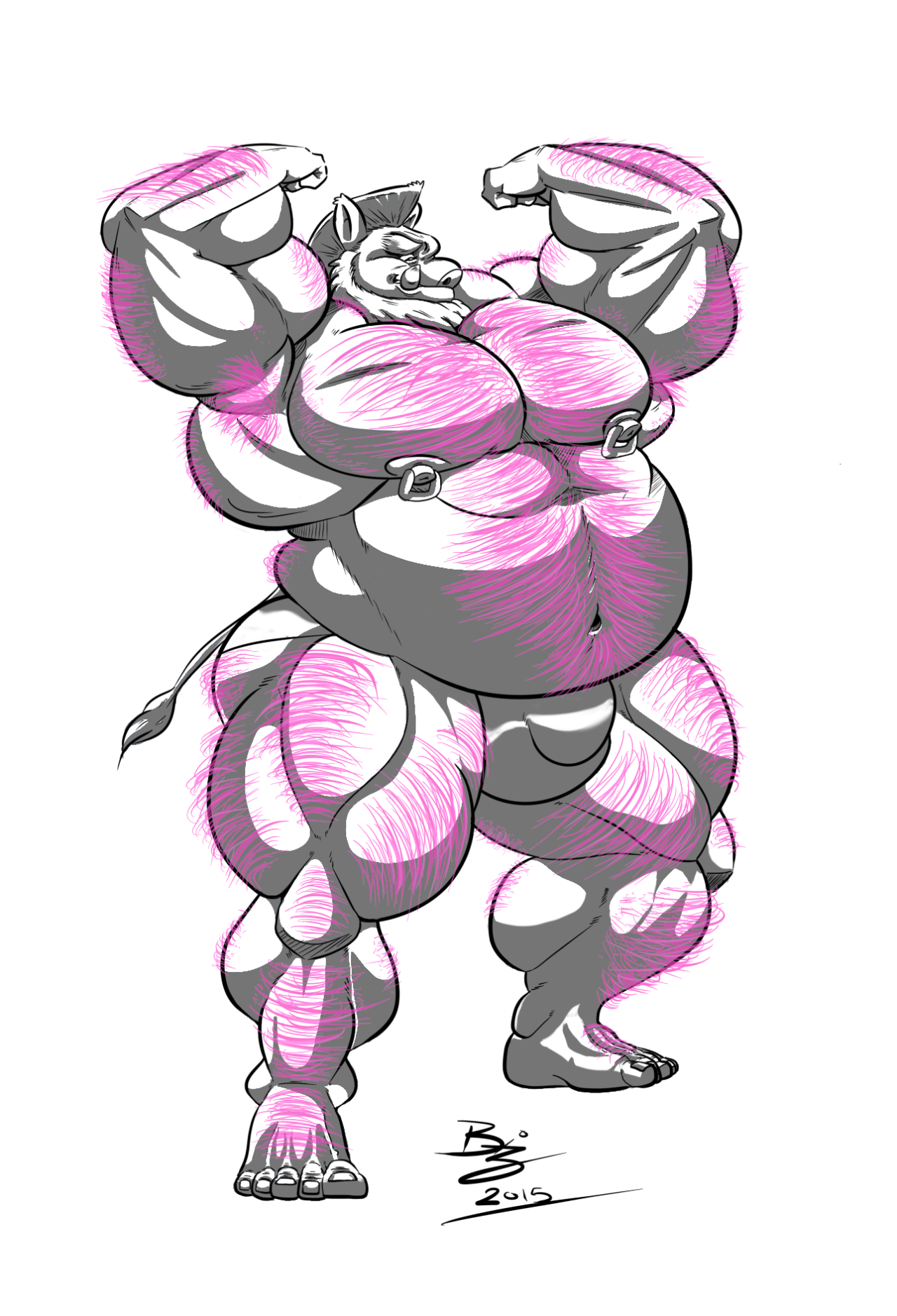 knightinshiningmohawk:  Rated “M” for bulge.Pudding “The Love Boar” takes