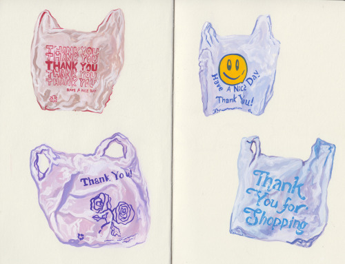 thequeenofbithynia:‘thank you’ plastic bags are so aesthetic