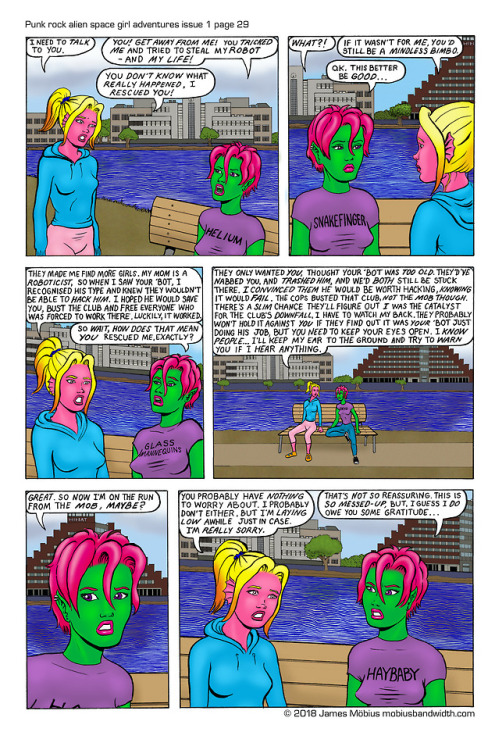 Punk rock alien space girl adventures issue 1 page 29Follow this comic on facebook: www.face