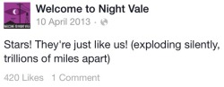 maple-moose:  Wecome to night vale facebook