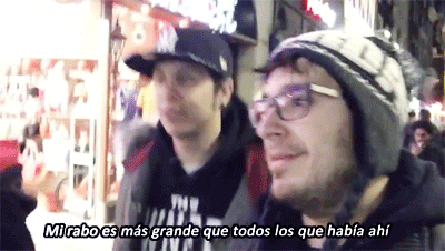 youtuberschocolatedreamalways:  rubiusmahe:  La cara de Rubén en el segundo gif pls   La cara de Mangel imaginandoselo en el 2do gif omg