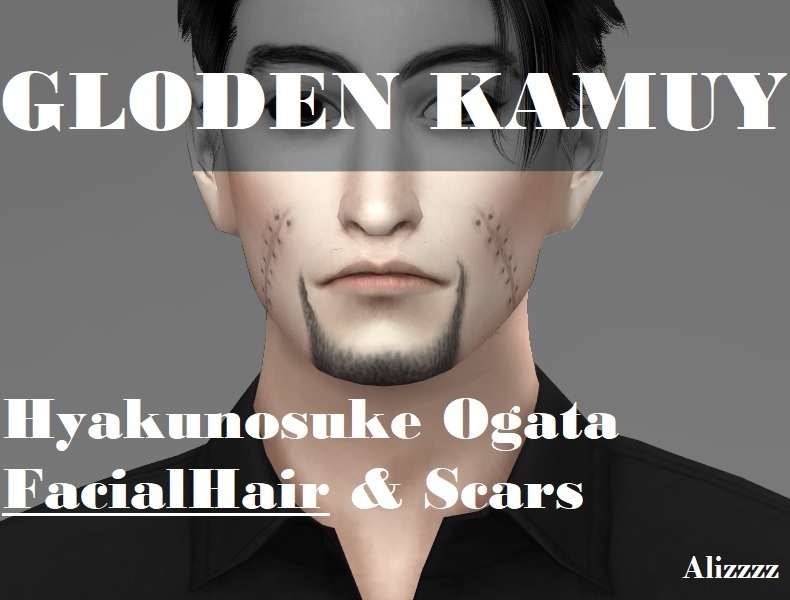 【Gloden Kamuy】Hyakunosuke Ogata - Facial Hair And Scars【黃金神威】尾形百之助-鬍子&amp;amp;疤痕Edited item from the
