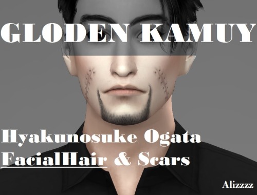 【Gloden Kamuy】Hyakunosuke Ogata - Facial Hair And Scars【黃金神威】尾形百之助-鬍子&amp;疤痕Edited item from the