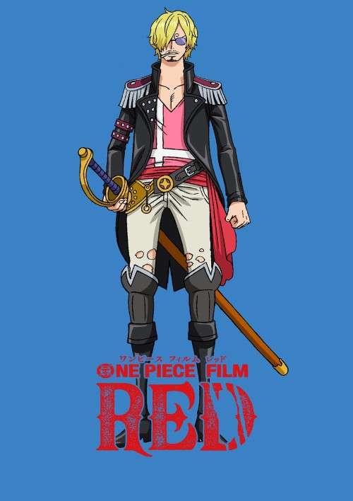 rickypozzi: Straw Hat Pirates Official Colored War outfit from One Piece Film Red