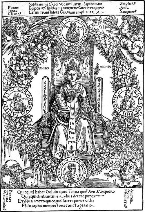 Philosophia (personification of philosophy), Albrecht DurerMedium: woodcut