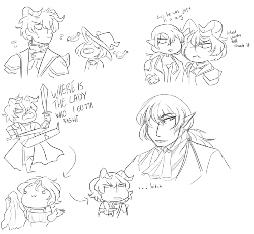 some dumb doodles from the Phantom Fright Event 