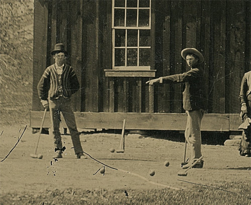 Billy the Kid and the Regulators, 1878Chavez County, New Mexico4″x5″ Tintype