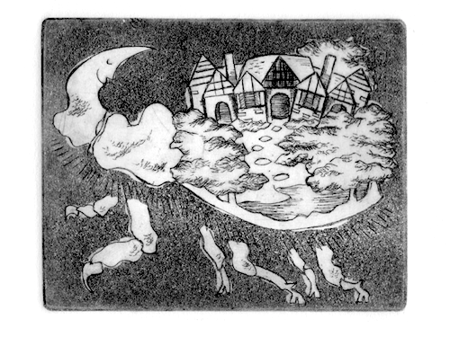 Beetle Manor An old intaglio print