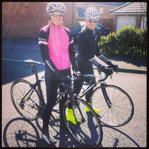 charliemei88:  Love my girl @daisywillsx Bella and Bond on their maiden voyage #scott #condorcycles 