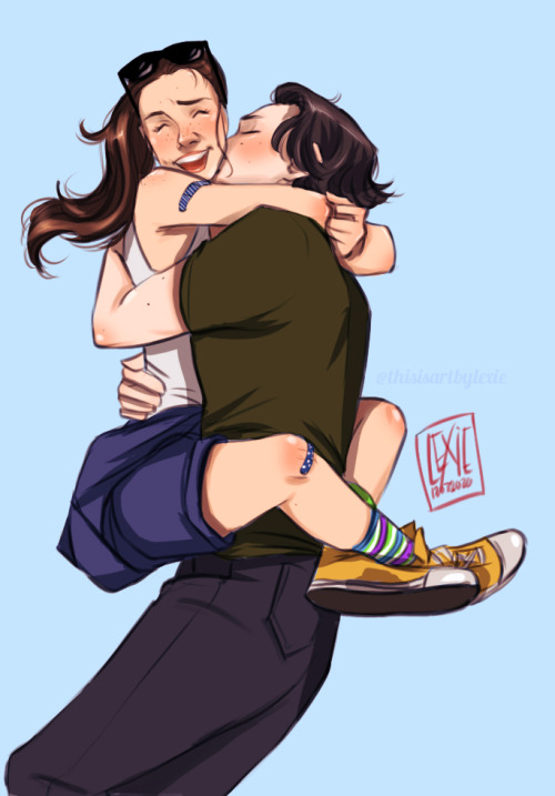 thisisartbylexie:Rey is super ticklish. Ben loves to exploit this as often as possible. Been having 