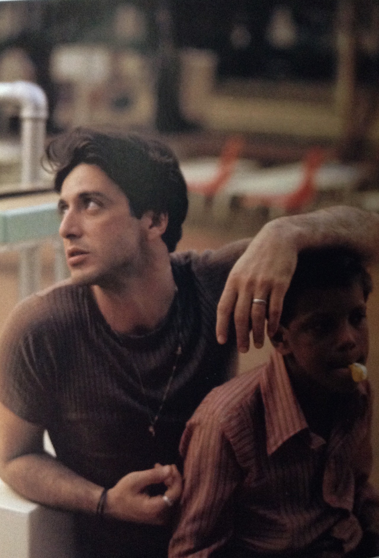 jimmyconbae:  Al Pacino behind the scenes of The Godfather Part II.