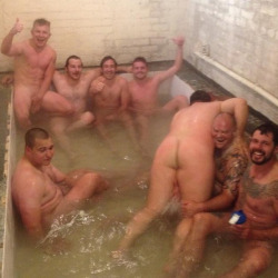 rugbyplayerandfan:  nakedblokes:    naked blokes. follow. ask. submit. archive.    Rugby players, hairy chests, locker rooms and jockstraps Rugby Player and Fan
