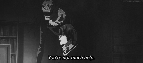 ranmarukurosakis:Ryuk being a great help.