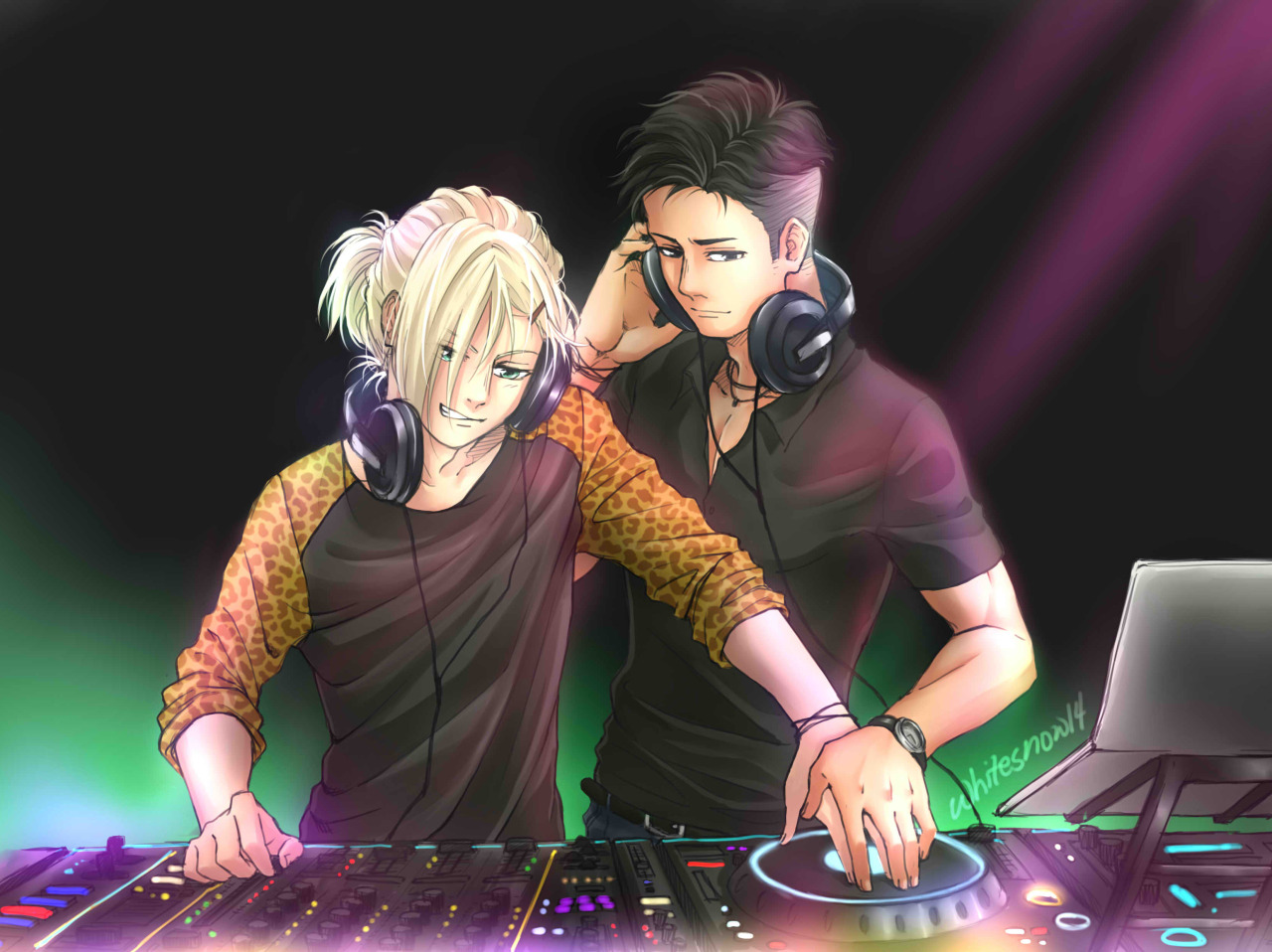 whitesnow14:  DJ Altin teaching the basic moves to his Russian punk best friend &lt;3
