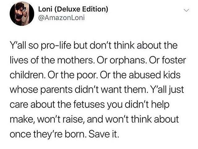 liberalsarecool:  professorelemental:  The “pro-lifers” are the same ones who